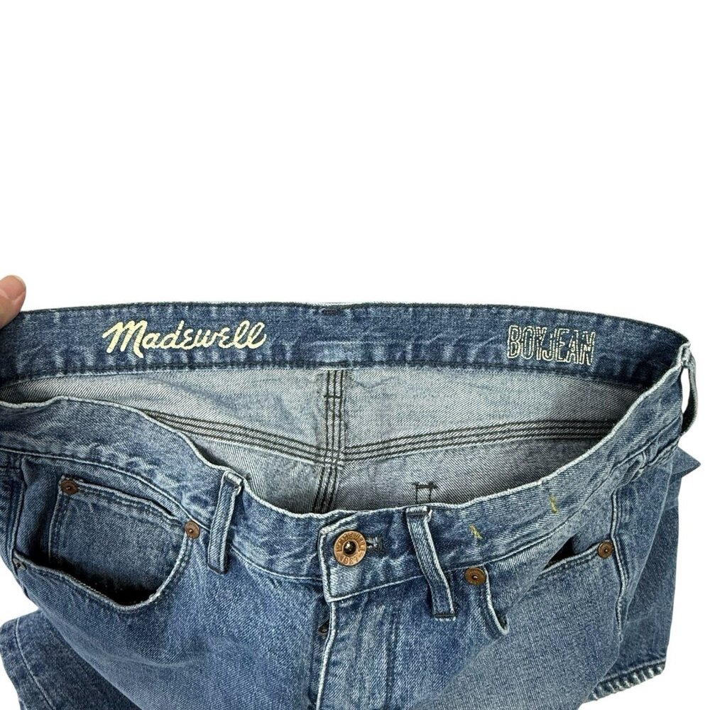 Madewell Jeans Womens Size 27 The Boy Jean Distressed 100% Cotton Boyjean - Picture 6 of 9